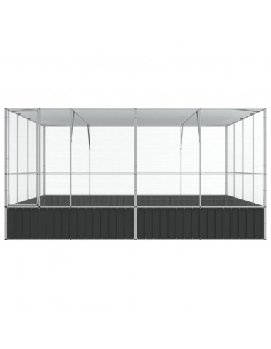 Voliera Argento 418x414x212 cm in Acciaio