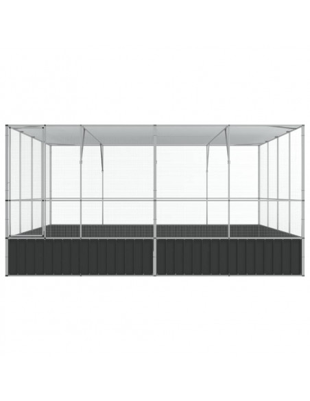 Voliera Argento 418x414x212 cm in Acciaio