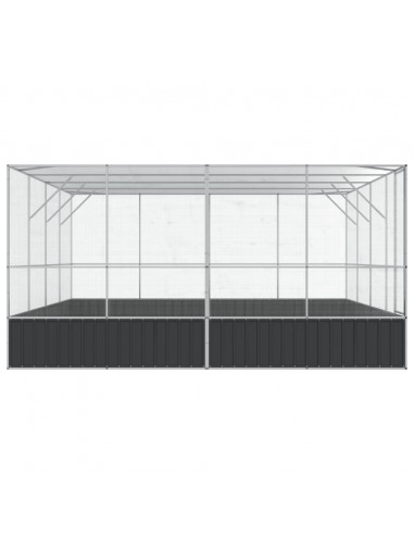 Voliera Argento 418x414x212 cm in Acciaio