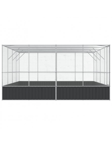 Voliera Argento 418x414x212 cm in Acciaio