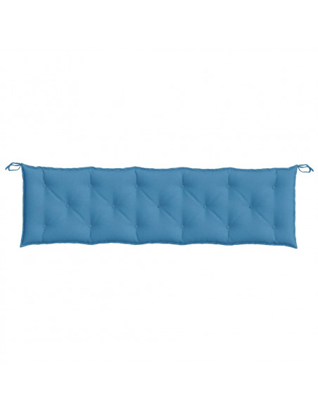 Cuscino Panca da Giardino Blu Mélange 180x50x7 cm in Tessuto