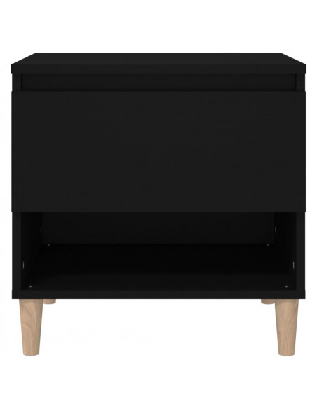 Comodino Nero 50x46x50 cm in Legno Multistrato