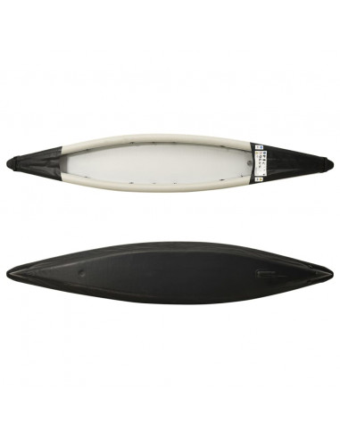 Kayak Gonfiabile Nero 375x72x31 cm in Poliestere
