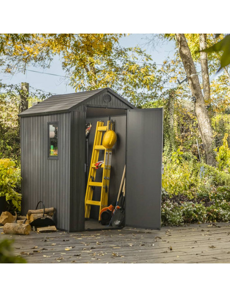 Keter Casetta da Giardino Darwin 46 Aspetto Legno Grigio
