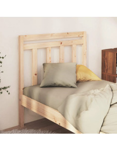 Testiera per Letto 106x4x100 cm in Legno Massello di Pino