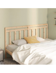 Testiera per Letto 186x4x100 cm in Legno Massello di Pino