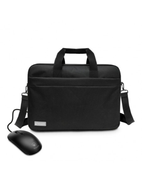 KIT ATLANTIS P004-K265-16+M BORSA x NB fino a 16" + Mouse ottico nero
