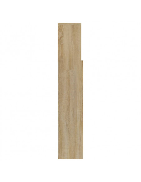 Testiera con Contenitore Rovere Sonoma 120x19x103,5 cm