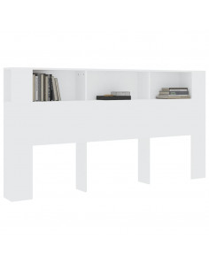 Testiera con Contenitore Bianco 200x18,5x104,5 cm