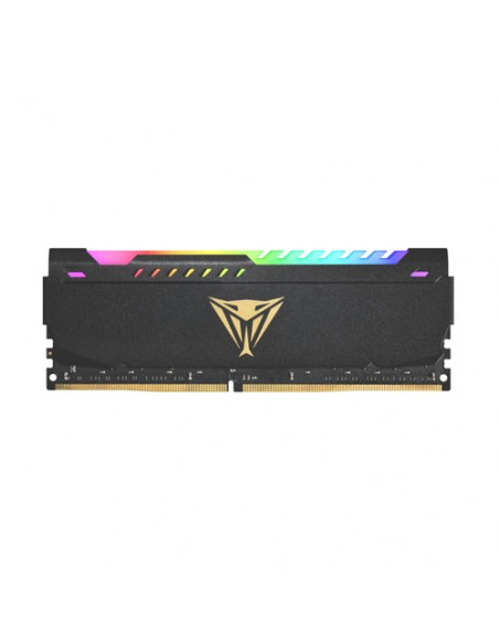 KIT DDR4 PATRIOT "VIPER STEEL RGB BLACK" 16GB (2x8GB) 3200Mhz CL18 - RGB- HS DUAL CHANNEL PVSR416G320C8K