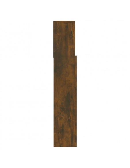 Testiera con Scomparti Rovere Fumo 120x19x103,5 cm