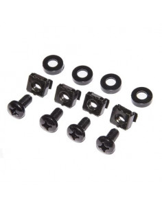 KIT LINK 50 VITI, DADI E RONDELLE PER INSTALLAZIONI SU ARMADI RACK 19" COLORE NERO