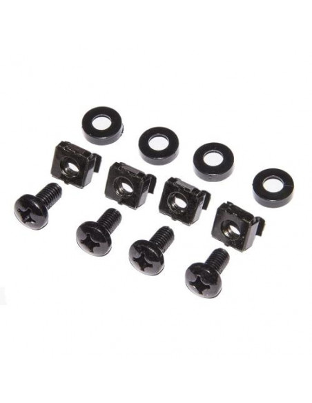 KIT LINK 50 VITI, DADI E RONDELLE PER INSTALLAZIONI SU ARMADI RACK 19" COLORE NERO