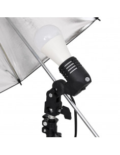 Kit per Studio Fotografico con Set di Luci e Fondale