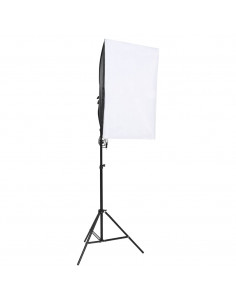 Kit per Studio Fotografico con Set di Luci e Fondale
