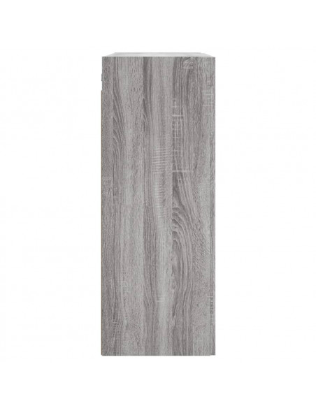Armadietti a Parete 2 pz Grigio Sonoma in Legno Multistrato