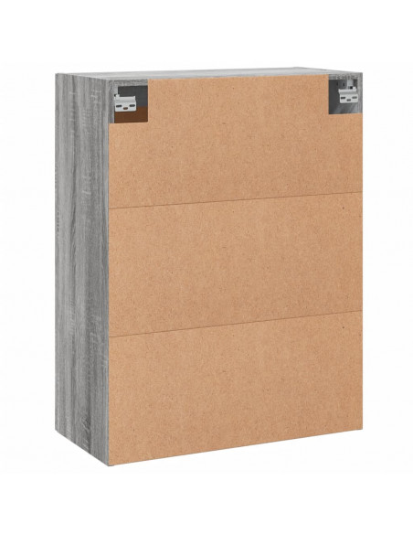 Armadietti a Parete 2 pz Grigio Sonoma in Legno Multistrato