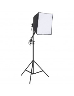 Kit per Studio Fotografico con Set di Luci e Fondale