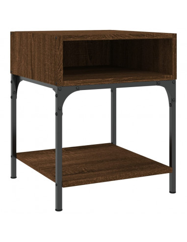 Comodini 2 pz Rovere Marrone 40x41x50 cm in Legno Multistrato