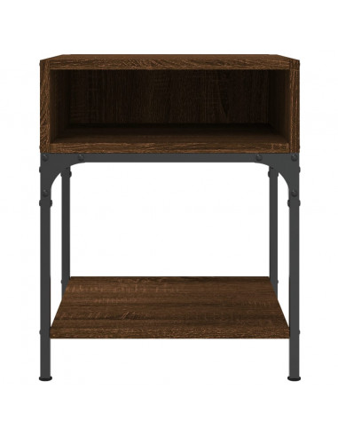 Comodini 2 pz Rovere Marrone 40x41x50 cm in Legno Multistrato