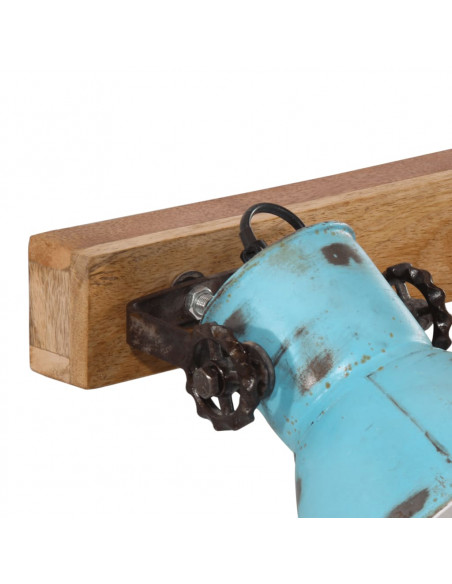 Lampada a Parete 25 W Blu Anticato 45x25 cm E27