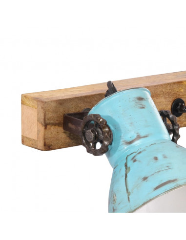 Lampada a Parete 25 W Blu Anticato 65x25 cm E27