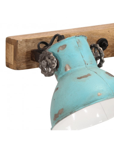 Lampada a Parete 25 W Blu Anticato 90x25 cm E27