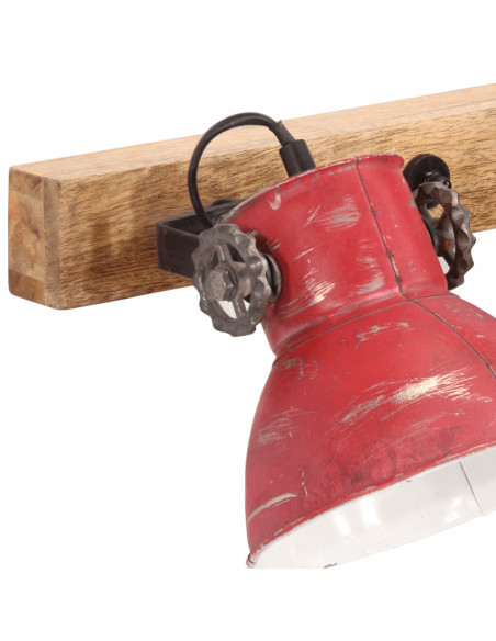 Lampada a Parete 25 W Rosso Anticato 90x25 cm E27