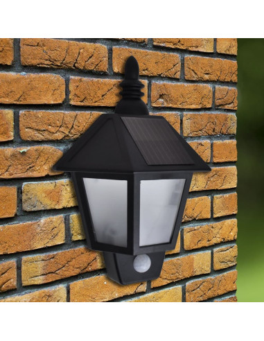 Lampada a parete da giardino solare con sensore di movimento