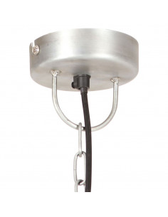 Lampada a Sospensione 25 W Argento Rotonda 48 cm E27