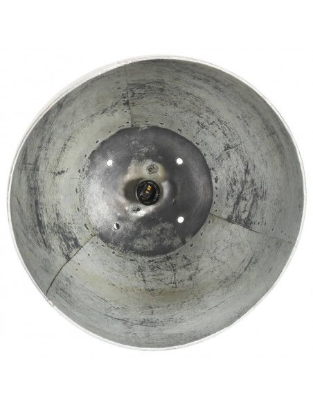 Lampada a Sospensione Industriale 25 W Argento Rotonda 32cm E27