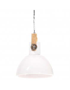 Lampada a Sospensione Industriale 25 W Bianca Rotonda 30 cm E27