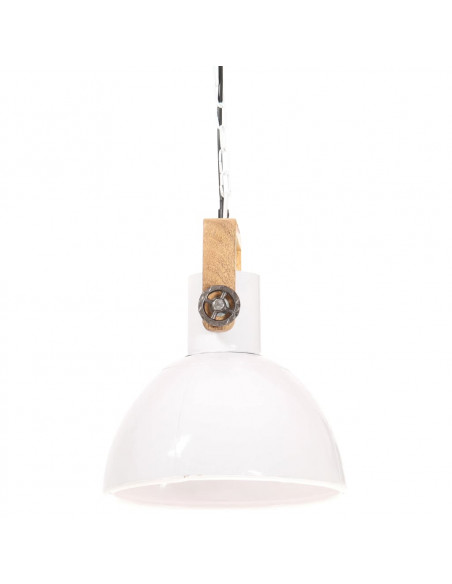 Lampada a Sospensione Industriale 25 W Bianca Rotonda 30 cm E27