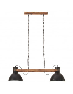 Lampada a Sospensione Industriale 25 W Nera 109 cm E27