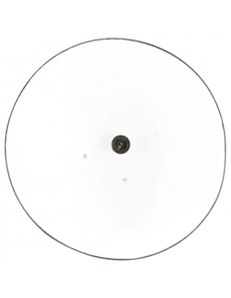 Lampada a Sospensione Industriale 25 W Nera Rotonda 32 cm E27