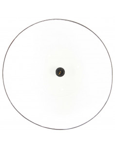 Lampada a Sospensione Industriale 25 W Nera Rotonda 42 cm E27