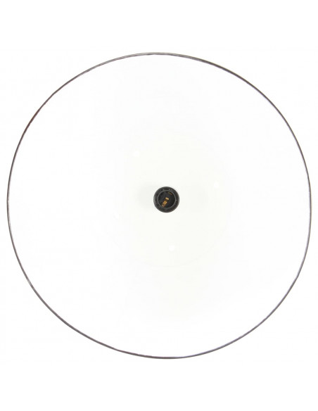 Lampada a Sospensione Industriale 25 W Nera Rotonda 42 cm E27