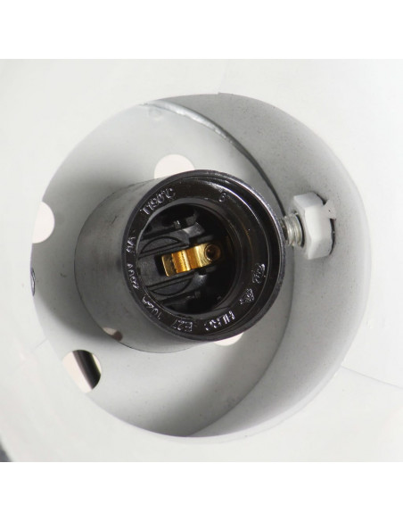 Lampada a Sospensione Industriale 25 W Nero 42x27 cm E27