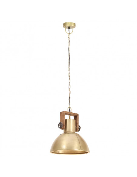 Lampada a Sospensione Industriale 25 W Ottone Rotonda 30 cm E27