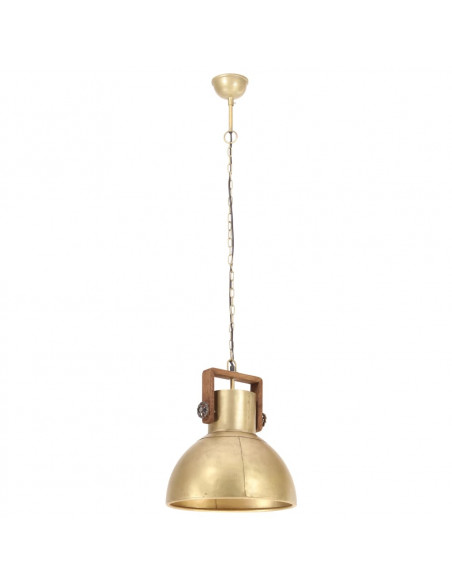 Lampada a Sospensione Industriale 25 W Ottone Rotonda 40 cm E27