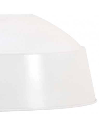 Lampada a Sospensione Industriale 42 cm Bianca E27