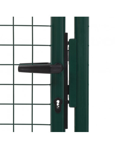 Cancello per Recinzione in Acciaio 100x150 cm Verde