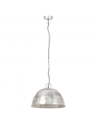 Lampada a Sospensione Vintage 25 W Argento Rotonda 41 cm E27