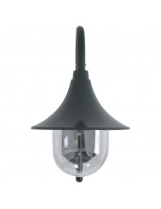Lampada da Parete da Giardino E27 42 cm Alluminio Verde Scuro