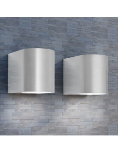 Lampada da parete per esterno 2 pz