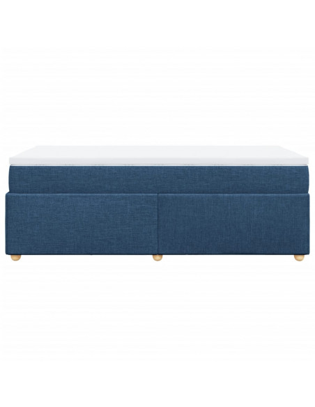 Giroletto a Molle con Materasso Blu 80x200 cm inTessuto
