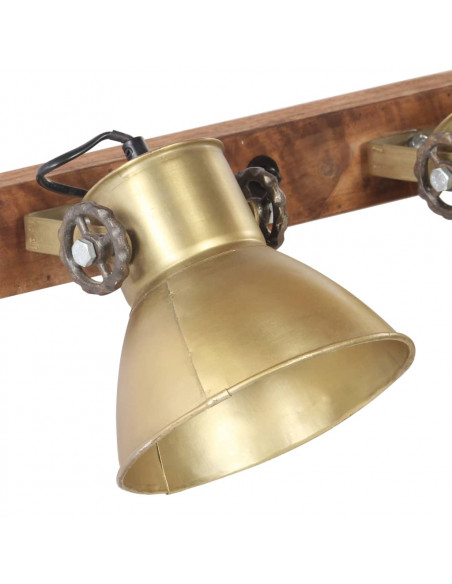 Lampada da Parete Stile Industriale Ottone 90x25 cm E27