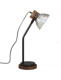 Lampada da Scrivania 25 W Argento Vintage 18x18x60 cm E27