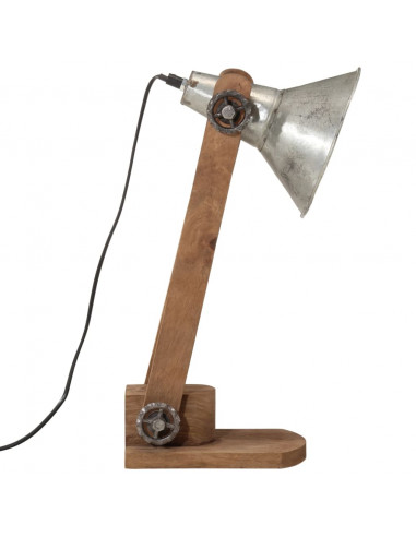 Lampada da Scrivania 25 W Argento Vintage 23x13x52 cm E27