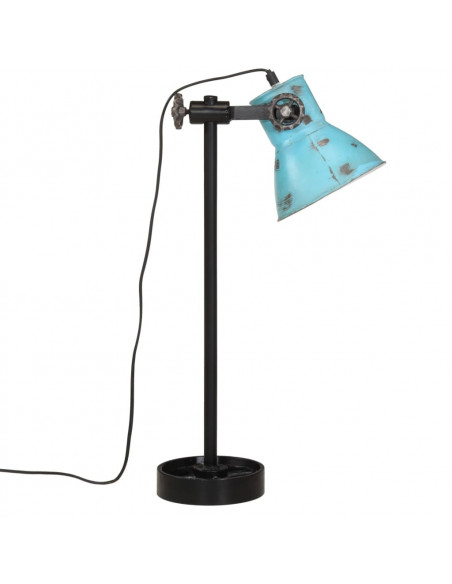 Lampada da Scrivania 25 W Blu Anticato 15x15x55 cm E27